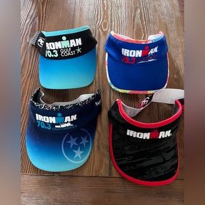 IRONMAN Triathlon Sun Visors - Lot of 4